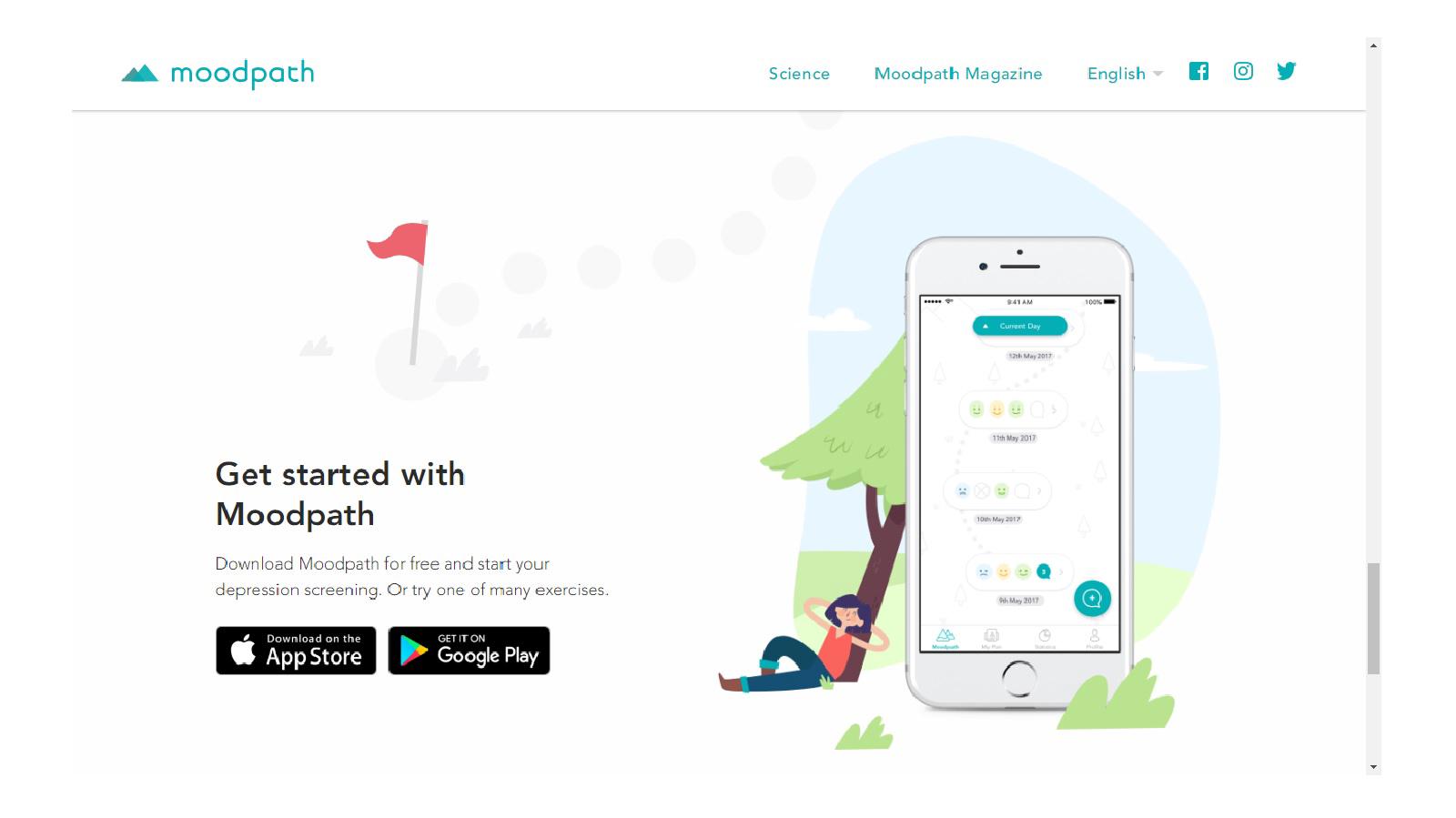 Moodpath App | Follow its progress on Health Horizon